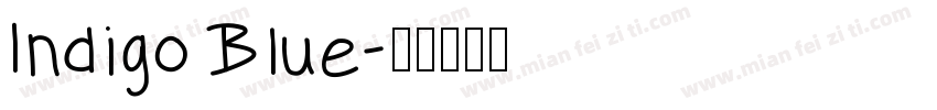 Indigo Blue字体转换